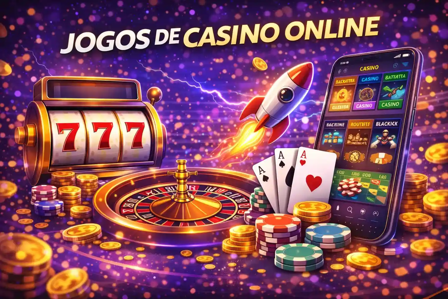 Banner jogos de cassino online com slots roleta e crash games